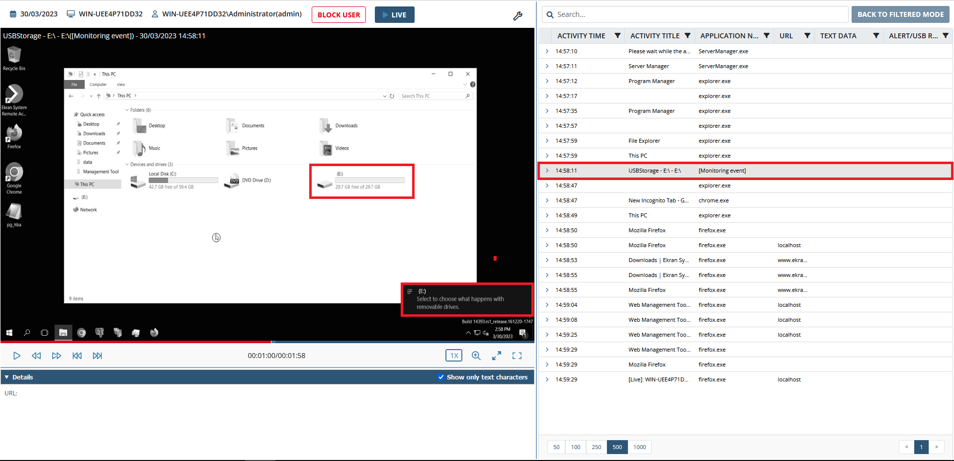 Viewing USB Device Info